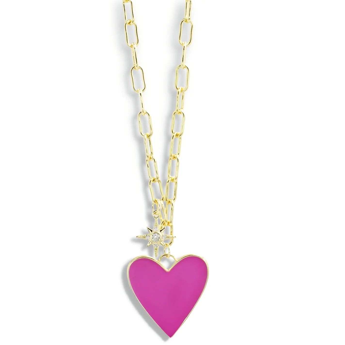 Enamel Heart Necklace