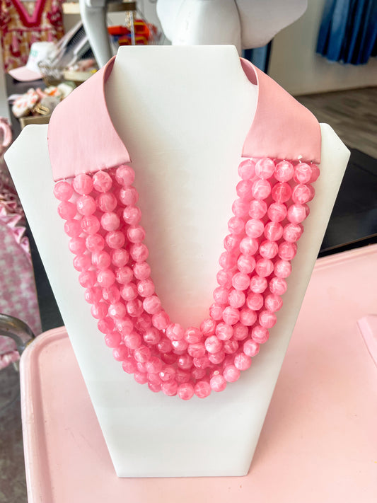 Chunky Layered Beaded Magnetic Necklace
