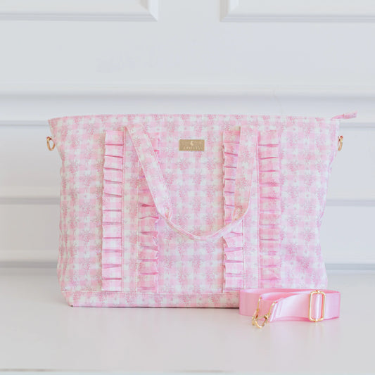 Hollis Ruffled Nylon Tote Bag