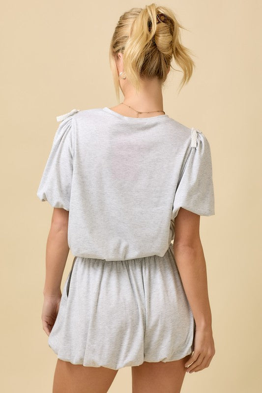 Bubble Hem Short Set