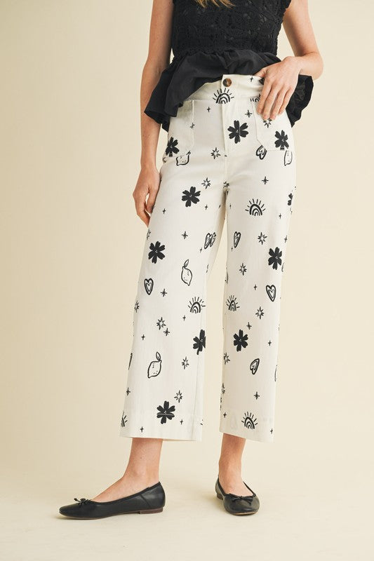 Frenchie High Waist Crop Pant