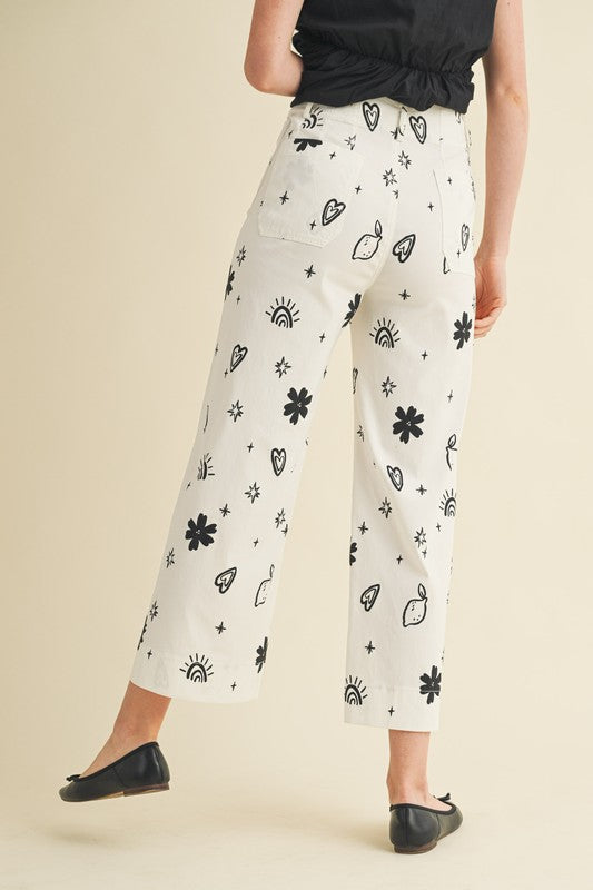 Frenchie High Waist Crop Pant