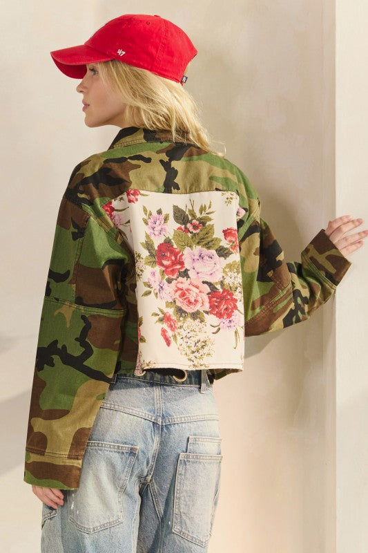 Camo Floral Jacket