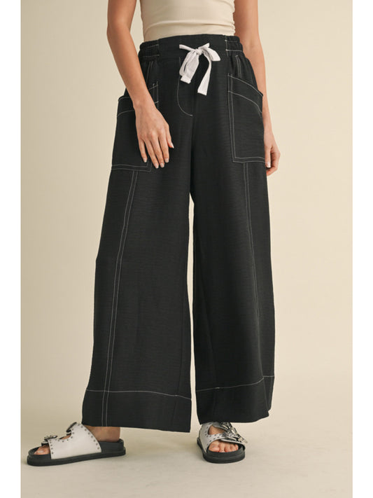 Wide Leg Drawstring Pant