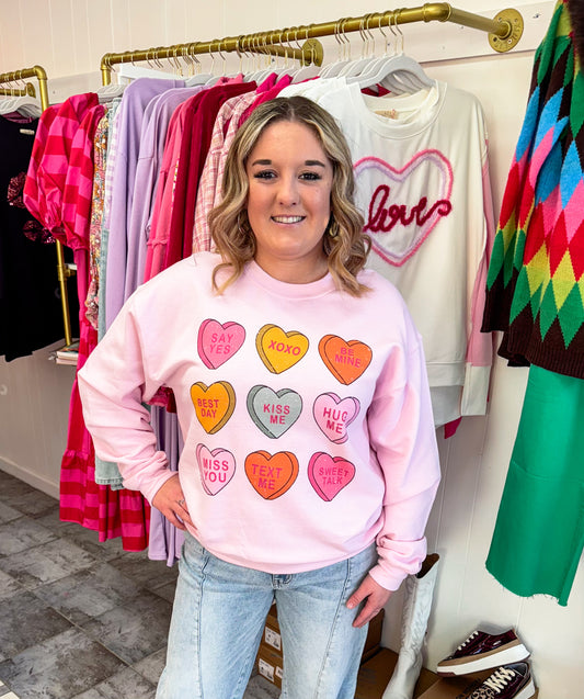 Candy Heart Sweatshirt