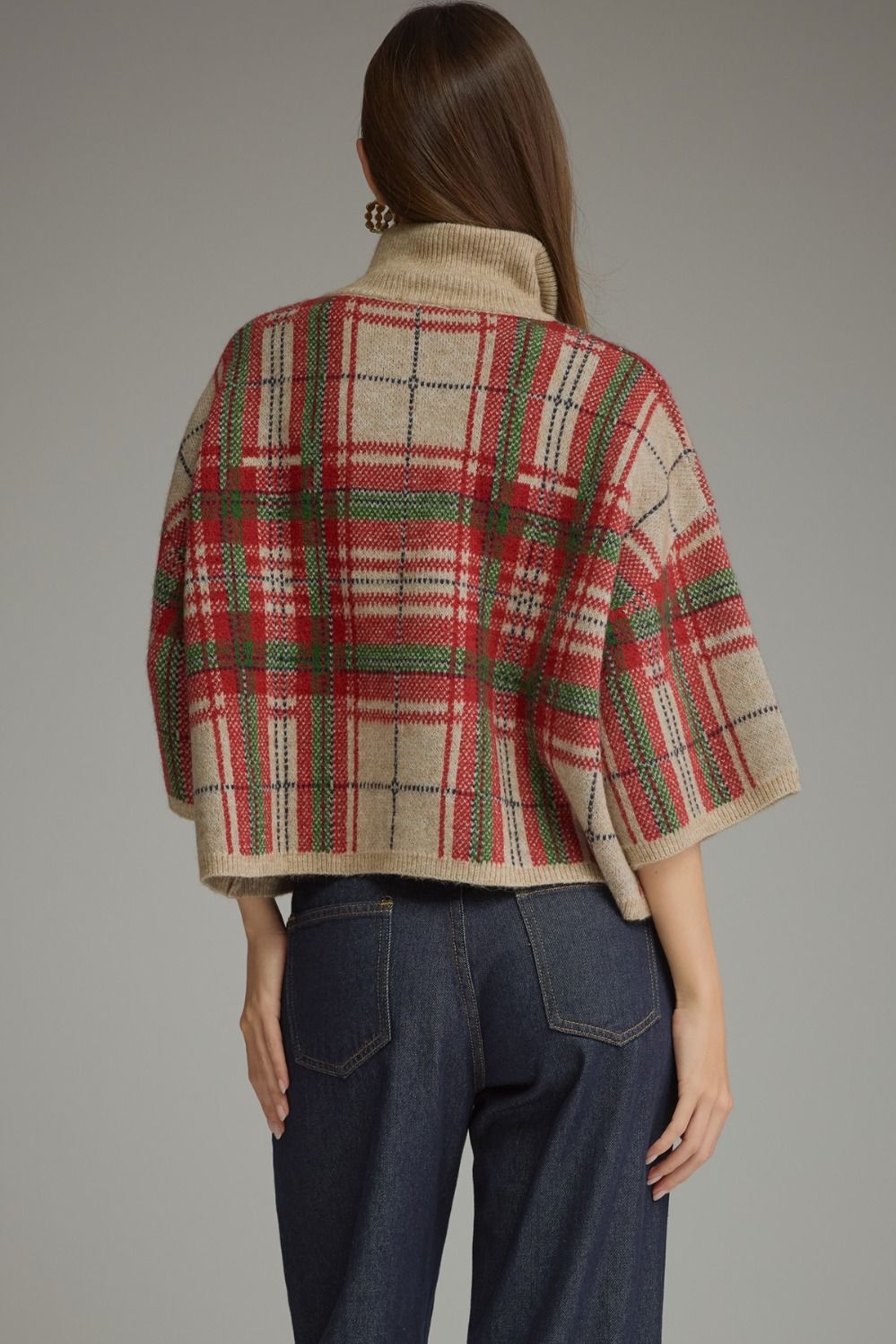 Cozy In Plaid Sweater Top
