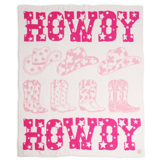 Howdy Western Theme Print Soft Throw Blanket