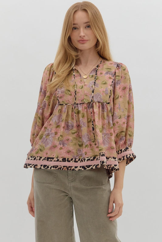 Vintage Floral Top