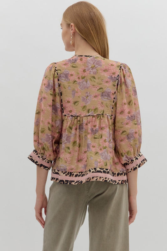 Vintage Floral Top
