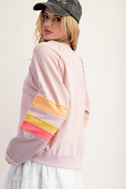 LOOSE FIT TERRY KNIT PULLOVER