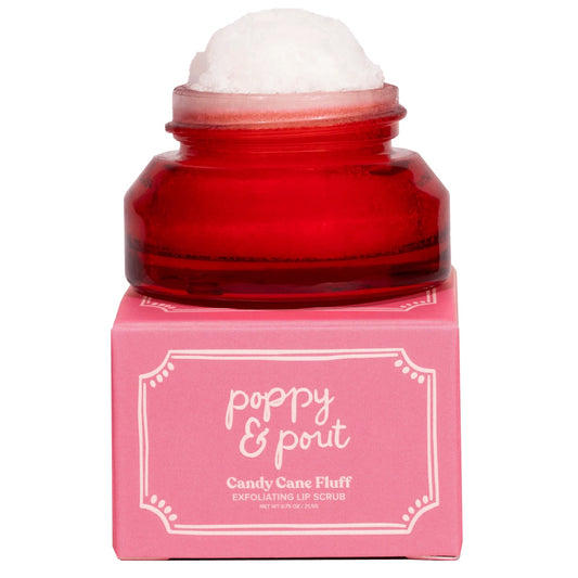 Poppy and Pout Lip Scrub Candy Cane Fluff