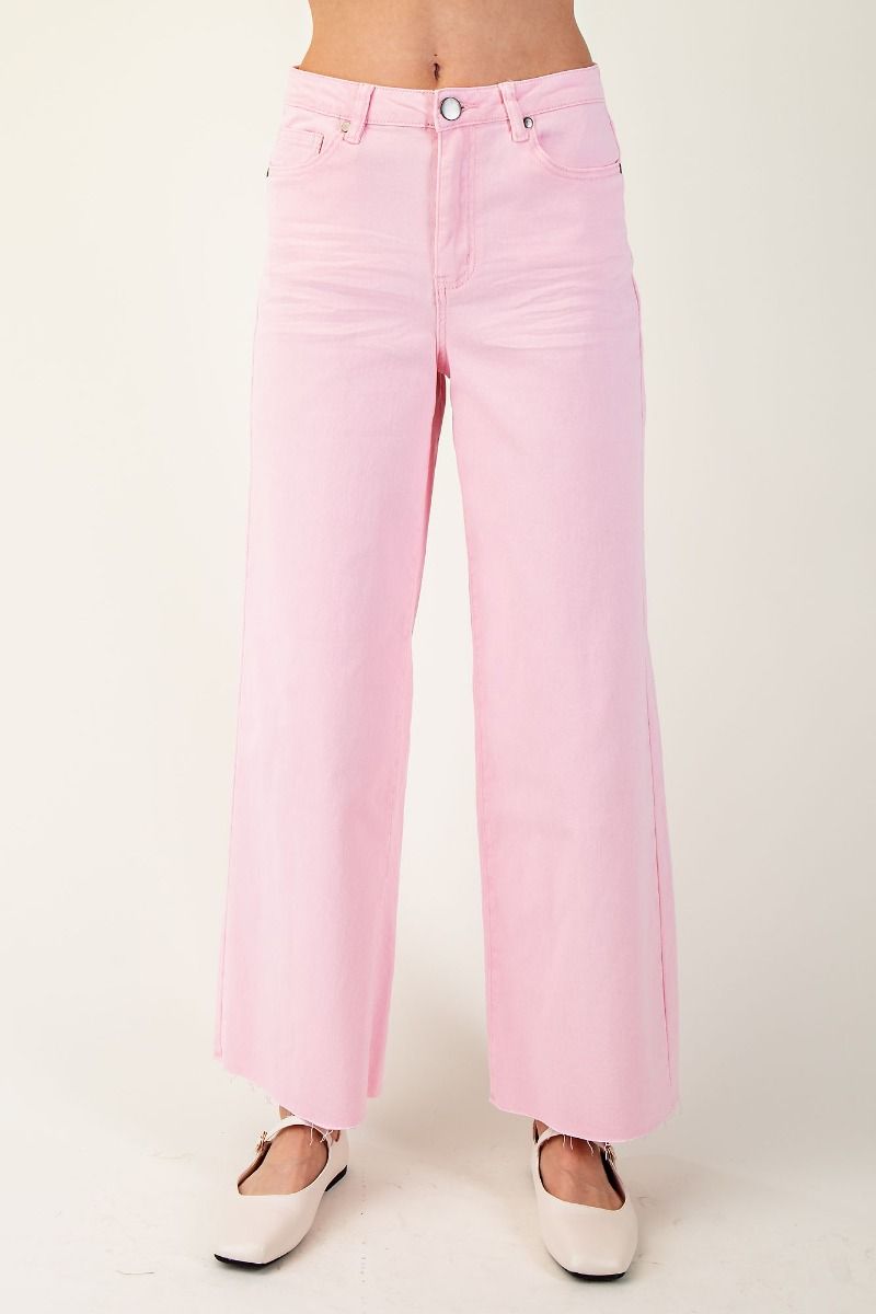 High Waisted Twill Pant